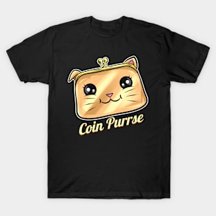 Cat Wallet Coin Purrse On Purrsday T-Shirt